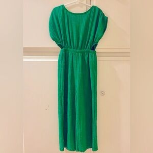 Zara girls size 10 green jumpsuit, dressy, summer